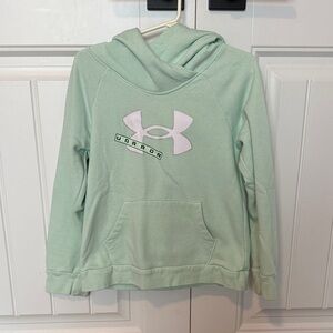 Under Armour Light Green Hoodie with White Logo